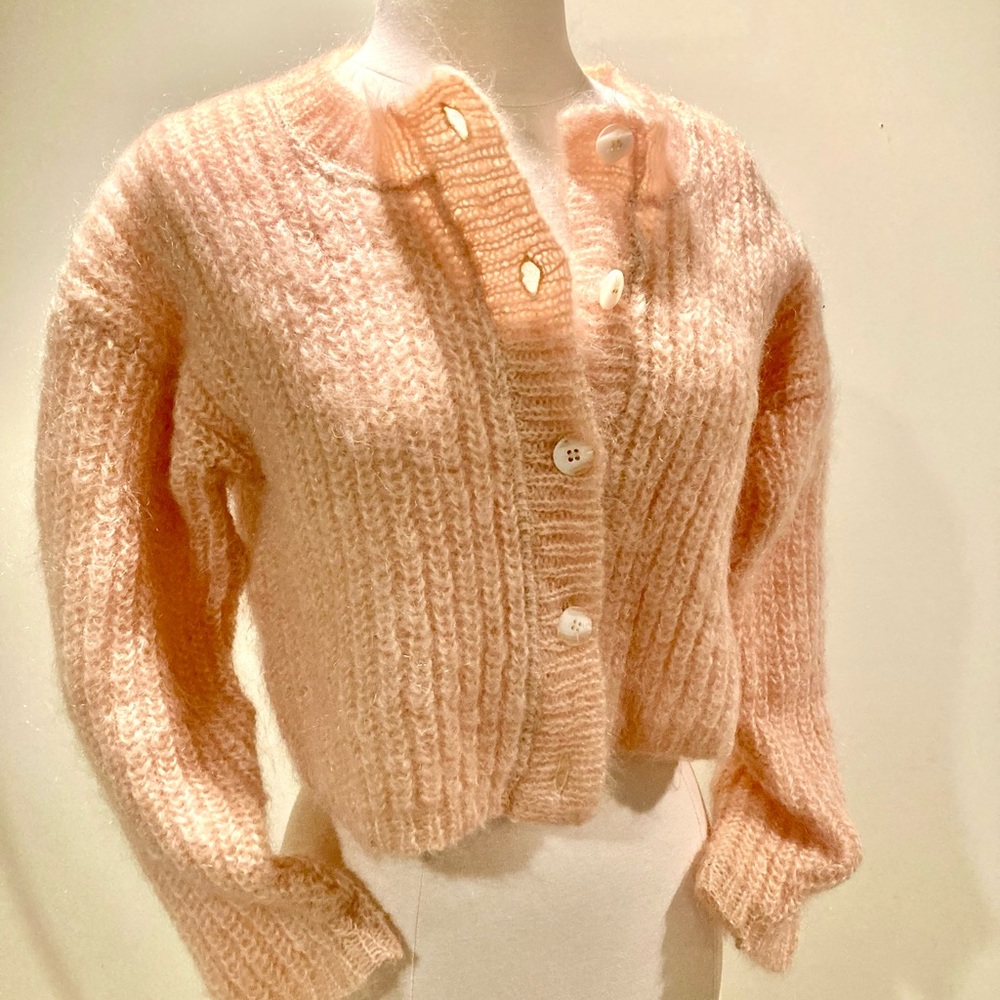 Yellow crop sweater. So soft and classic!!